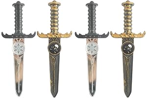 4 Pcs Small Pirate Sword Assassin Dagger Plastic Pirate Dagger for Pirate...