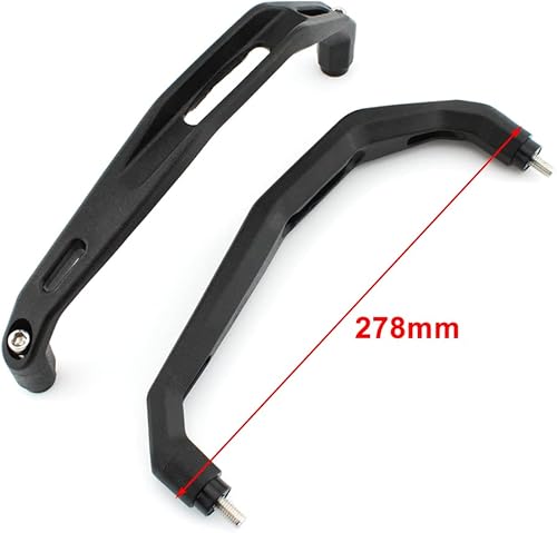 Miniatura 2 de FSFY - Reposabrazos para manillar trasero de pasajero para Yamaha Tenere 700  XTZ 700 2019 2020-2022, negro