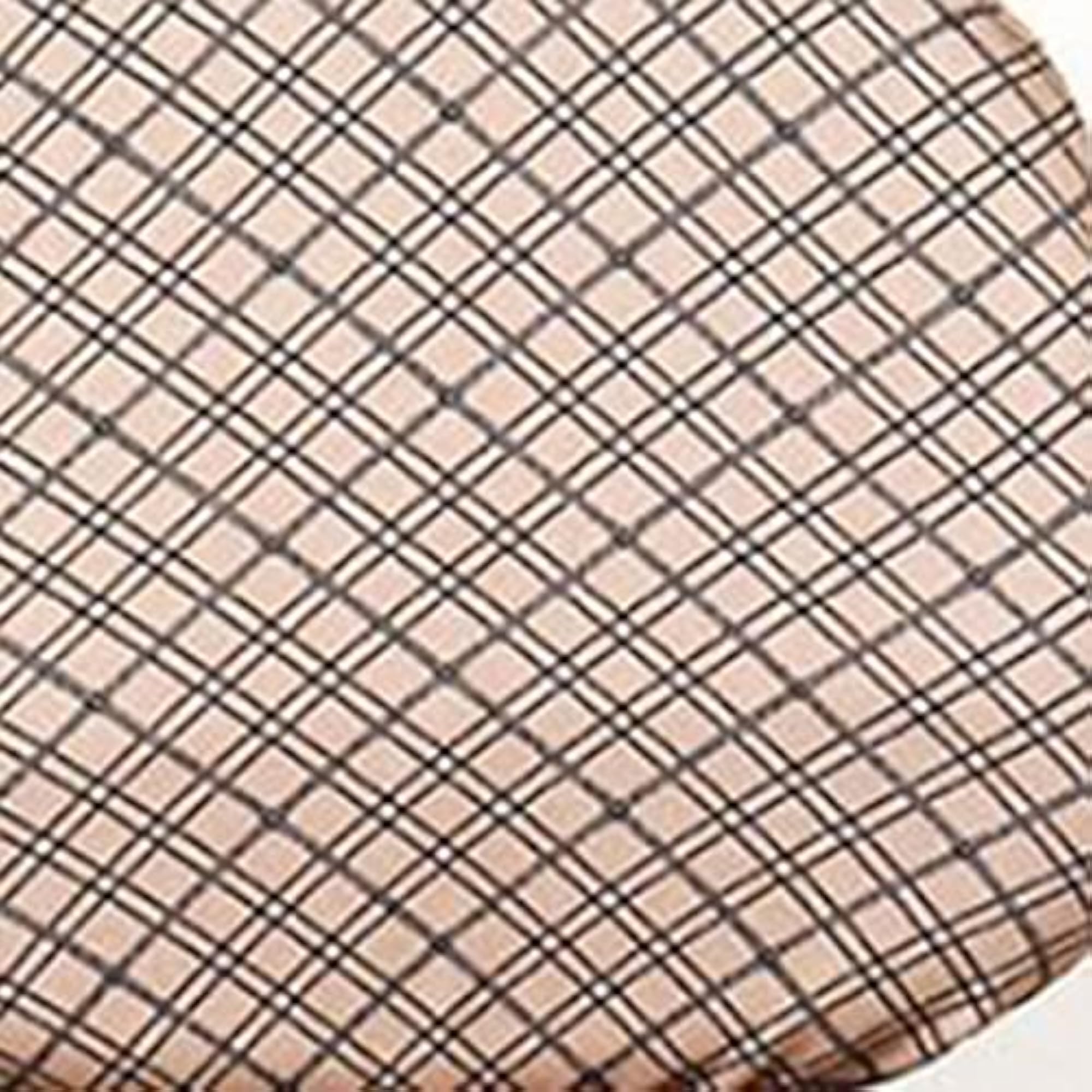 Elastic Office Computer Chair Cover, Grid Brown