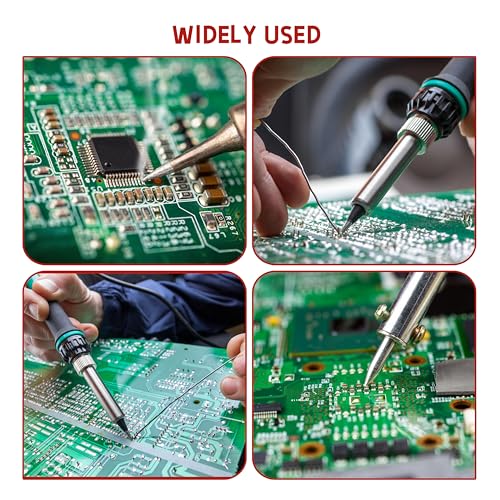 Image of Soldering Iron Tip Cleaner, Solder Tip Cleaning Wire, with 4 Soft Coiled Brass Wire ball
