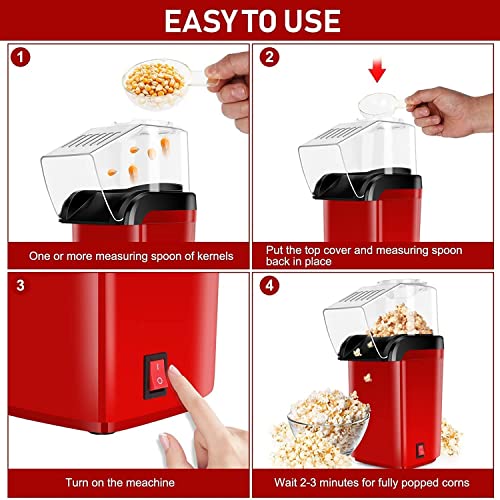 Playpulse Oil-Free Hot Air Popcorn Maker - Image 7 of 9