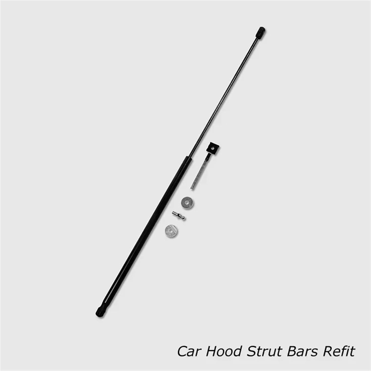 MP210406234144 Car-Styling Refit Bonnet Hood Gas Shock Lift Strut Bars Support Rod Accessories 1Pcs(Carbon Silver)