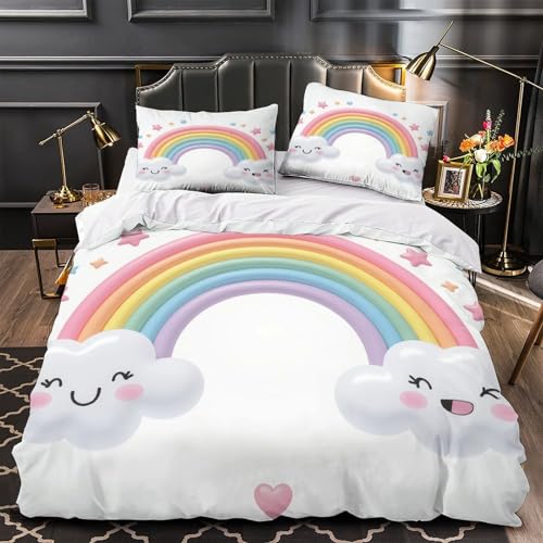 Housse de couette raton laveur 220x240 cm avec 2 taies d'oreiller - 2