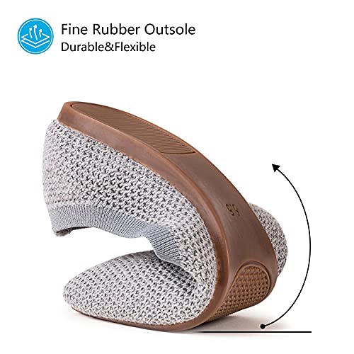 Image of Frank Mully Womens Pointed Toe Flats Knit Dress Shoes Comfort Women Shoes Softable