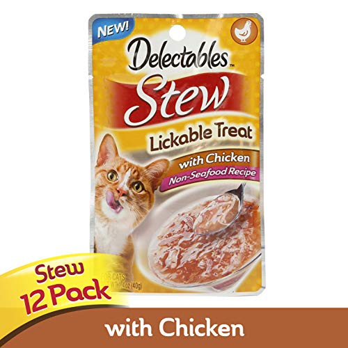 Delectables Stew Lickable Wet Cat Treat - Chicken Pack of 12