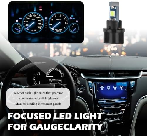 20PCS LED Dash Lights for Car Interior,T5 37 74 Dash Light Bulbs(Blue) — view 2