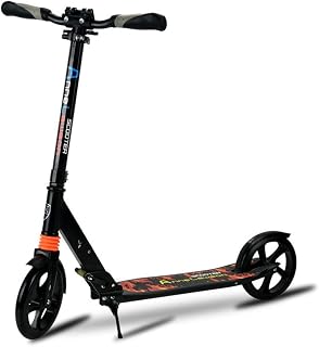 XiYou Scooter Kids Kick Scooter Foldables with 3 Seconds Easy-Folding System, Adjustable handlebars with Rear Fender Brake and 200mm Large Wheels, Non-electric