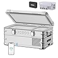 ICECO APL20 Portable Freezer, 21Qt 12V Car Refrigerator with SECOP Nano Compressor, Light Duty Aluminum, APP Control -4?~68?, Freezer Fridge for Car/RV/Truck/Outdoor, AC&DC|With Magnetic Battery+Cover