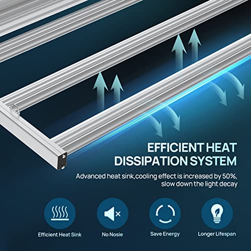 Samphon Led Grow Lights 4X4Ft Coverage Dimmable Daisy Chain Full Spectrum 480W Hanging Plant Lights For Indoor Growing,Grow Lamp For Indoor Plants Veg And Bloom #TOP6