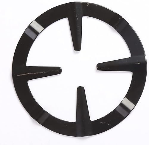 Miniatura 3 de Cyrank Paquete de 2 anillos redondos de hierro fundido para wok, color negro