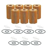 Wix Engine Oil Filter Set Cartridge Lube Metal Free Filt 7 Pieces For Lexus LX570 5.7 V8