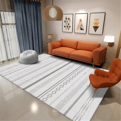 Tapis résistant aux taches de style géométrique moderne pour enfant