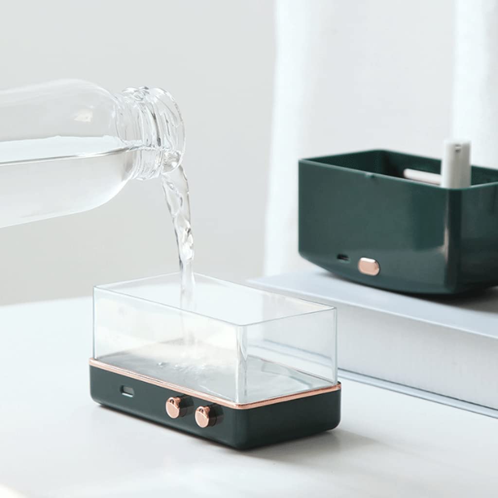 Amélioré Diffuseur d'huiles essentielles de Radio rétro, humidificateur à ultrasons 200 ML, Petit Portable, Aide au Sommeil aromathérapie, veilleuse à 7 Couleurs LED Relaxer