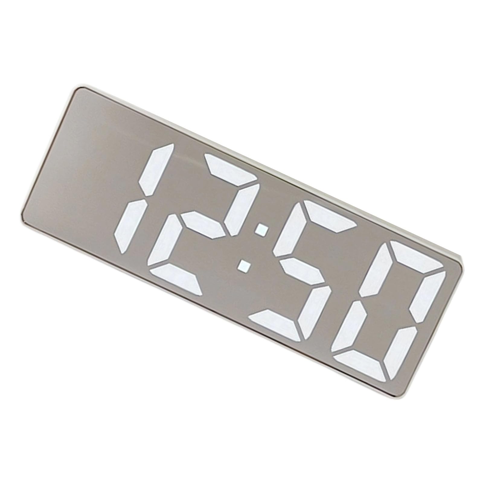 Msioytog B Digital Alarm Clock With Temperature Reading Right Led Display Noiseless Operations 12 / 24Hour Format Snoozes Function Multifunctional Digital Alarm Clock