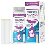 Breastmilk Alcohol Test Strips, 25Pcs Quick and Precise Detection Alcohol Tester Strips, 2min Accurate Results at-Home Alcohol Strips for Breastfeeding and Nursing Moms