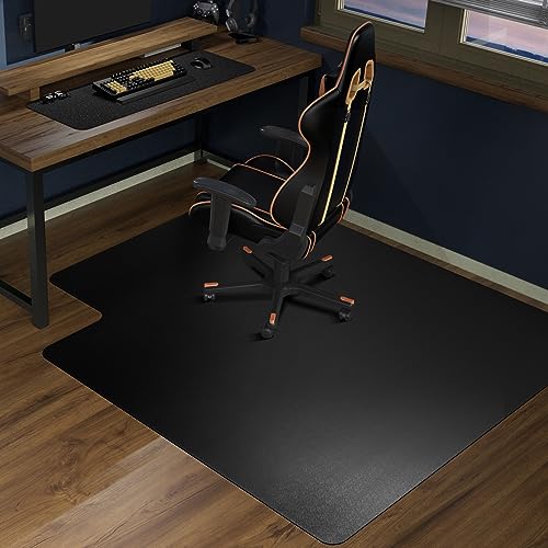 SALLOUS Chair Mat for Hard Floor 63" x 51" Vinyl with Lip