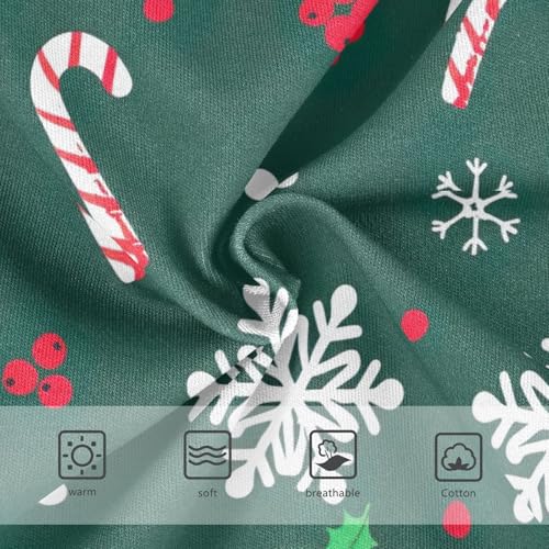 Girls Underwear Toddlers 2t Cotton Little Girl Panties Bright Undies Kids Briefs Candy Cane Christmas Green3