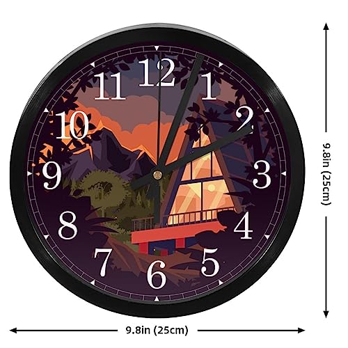 Horloge murale à piles facile à installer dans une cuisine familiale