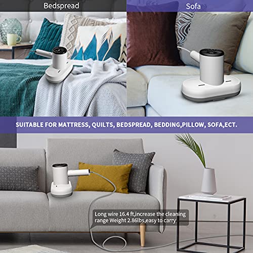 Exmate Huisstofmijt Stofzuiger, Matrasstofzuiger met Ultraviolet Licht,HEPA-filter, Doodt Effectief Bacteriën, Huisstofmijt en Allergenen, Zeer Geschikt Voor Matrassen, Dekens, Kussens, Banken enz - Image 7