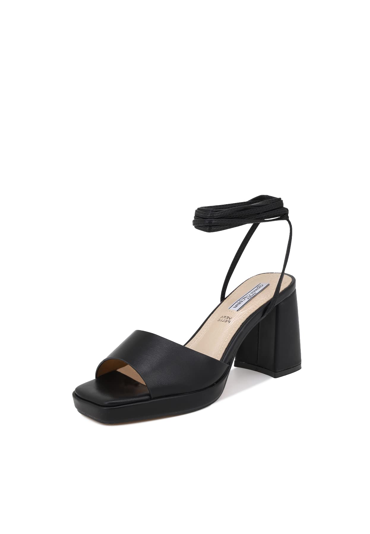 QUEEN HELENA Sandali con Tacco Medio con Lacci con Plateau Casual Eleganti Donna ZM9373