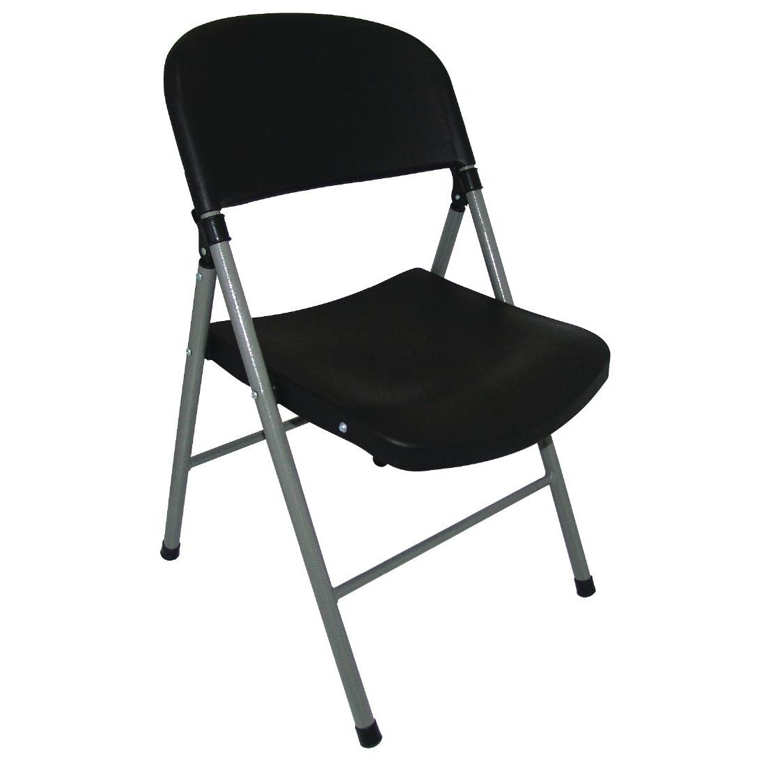 Chaise pliante noire gain de place lot de 2 chaises de salle à manger d'appoint