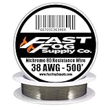Fast Fog 500 ft - 38 Gauge AWG Nichrome 80 Resistance Wire 500’ Length