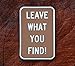 BritKitUSA Leave What You Find 3D PVC Morale Patch Hook Backing