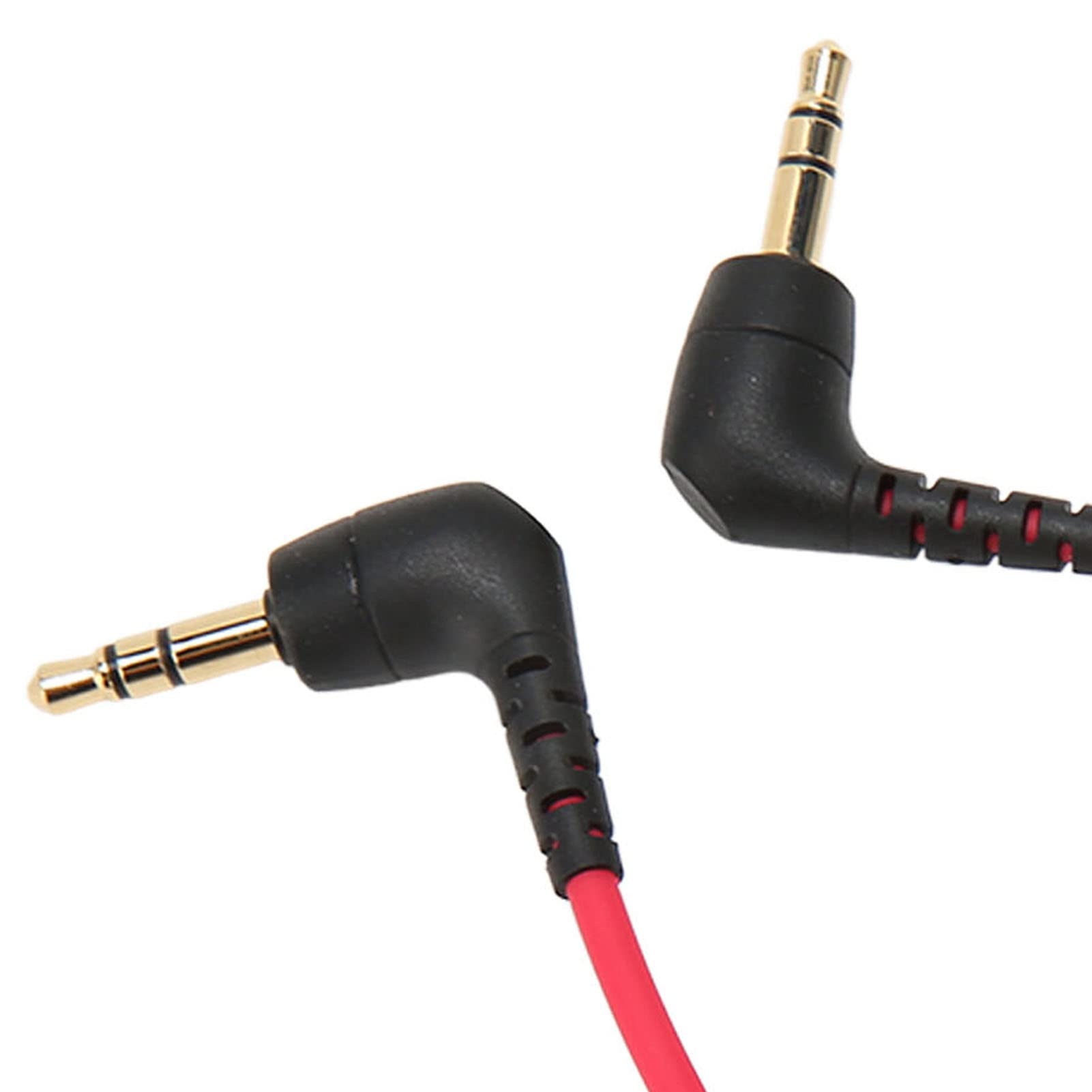 Kabel Audio 3,5 Mm, Gniazdo TRS 3,5 Mm Męski na Męski Kabel Krosowy SC2 Kabel Mikrofonowy Stereo Aux Audio Przewód Spiralny (do 50 cm)