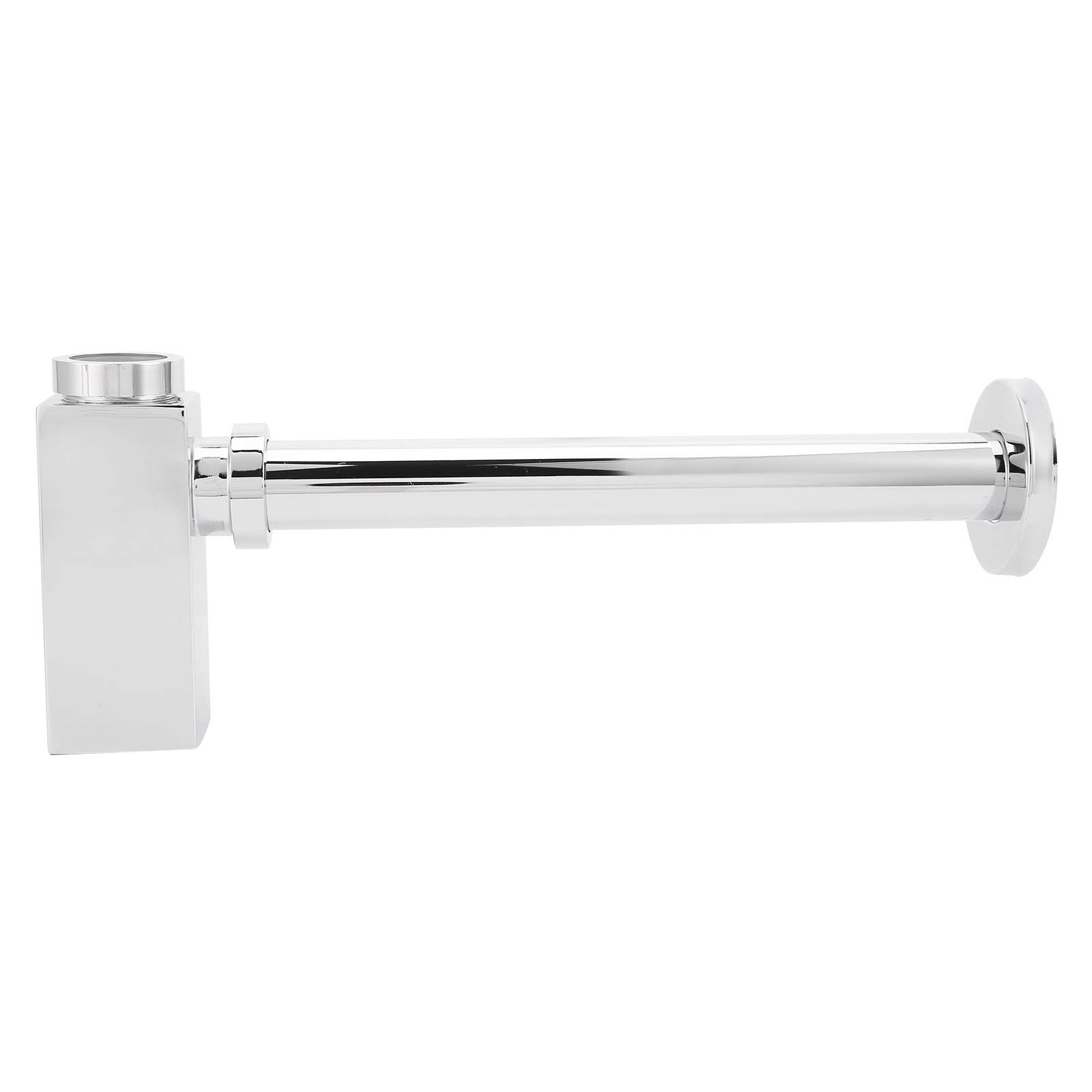 Kit de drenaje de trampa para tubería de desagüe de lavabo de cobre, sifón para fregadero de cocina y baño, accesorios de drenaje antiobstrucción con cubierta extraíble, fácil de