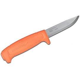 Morakniv Craftline Basic 511 Fixed-Blade Knife with High Carbon Steel Blade and Combi-Sheath, 3.6 Inch
