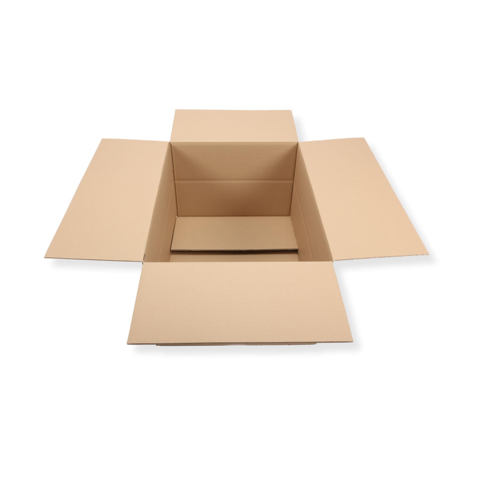30 St. Faltkarton 800x600x400 2-wellig braun 2.40 BC-Welle Versandverpackung 80x60x40 Umzugs Bücherkartons mit Zusatzriller in der Mitte