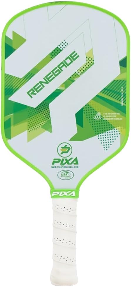 PIXA Renegade T-700 Carbon Face Pickleball Paddle; 16mm; Intermediate/Advanced; Friction Surface, Max Power, Control, and Spin; Great Gift!