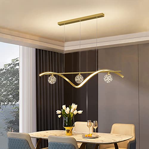 Lustre LED acrylique ZH1YFD anti-éblouissement pour éclairage de table à manger et salon 30W