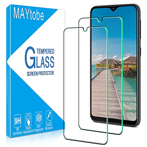 MAYtobe [2 Pack Designed for Samsung Galaxy A10e/ A10E Tempered Glass Screen Protector 9H Hardness Bubble Free Anti Scratch