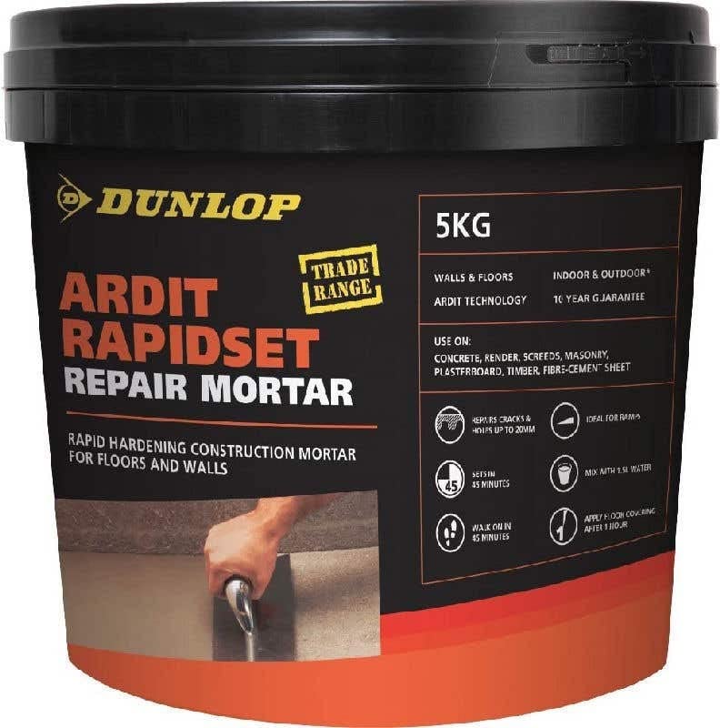 Dunlop Ardit Rapidset Repair Mortar 5 kg