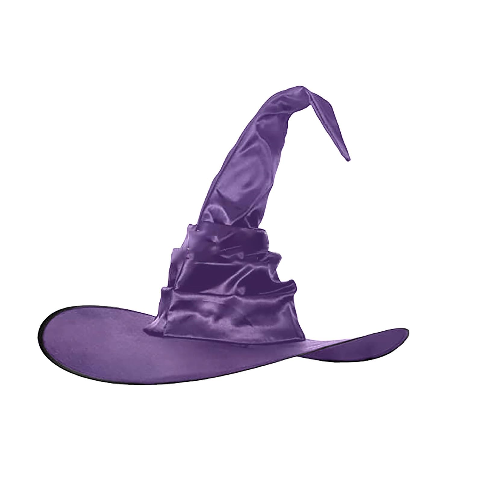 Wmm767 - Sombrero de bruja para mujer, diseño puntiagudo