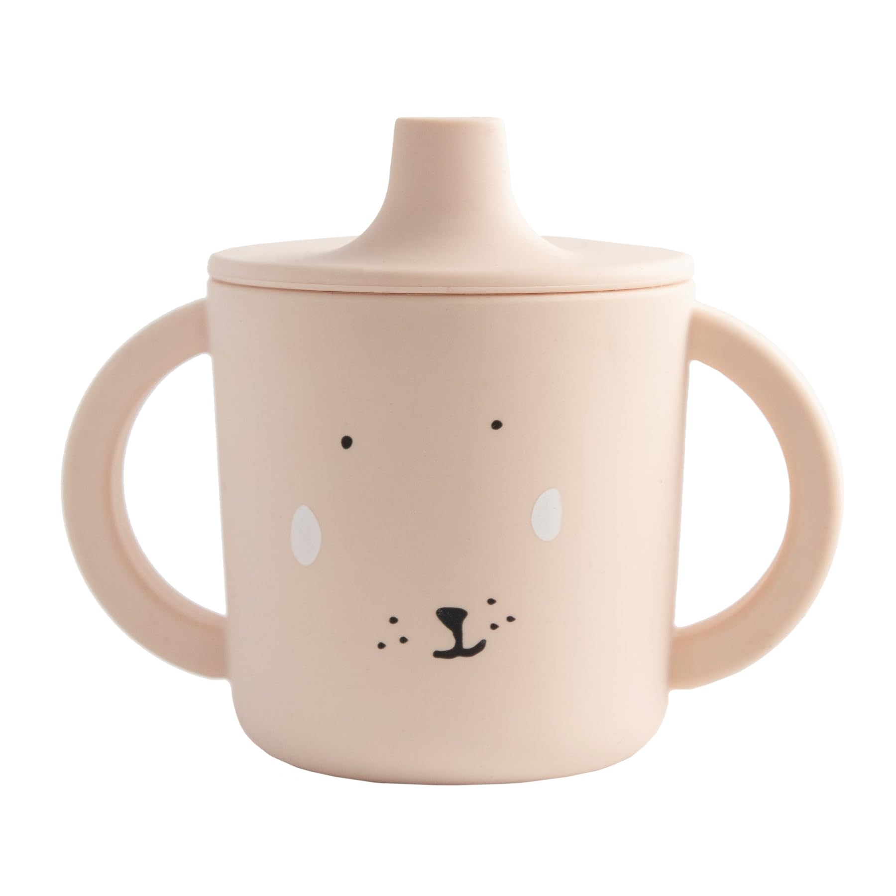 Trixie - Mrs Rabbit Silicone Sippy Cup - 4m+ - 100% Food Grade Silicone - Pink