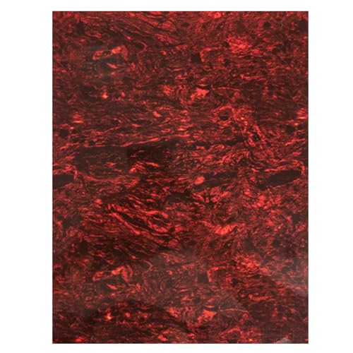 YARNOW Golpeador Adhesivo para Guitarra Acústica de Pvc, Placa Protectora Antirrayaduras Roja y Negra, Protector de Impacto para Guitarra Española, Accesorio Autoadhesivo