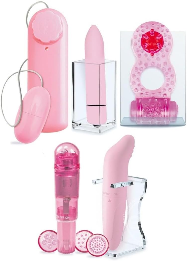 Couples Sex Toy Bundle of Big Black Cock Twizted 11 Inch Dildo and Icon Brands Try Curious Vibe Kit - Pink