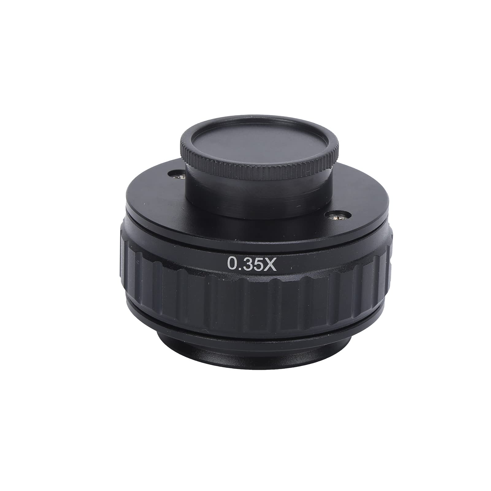 Adaptador de Montaje C de 38mm para Lente de Cámara de Vidrio óptico de Aleación de Microscopio Estéreo Trinocular Compatible con Puerto de Fotos CX