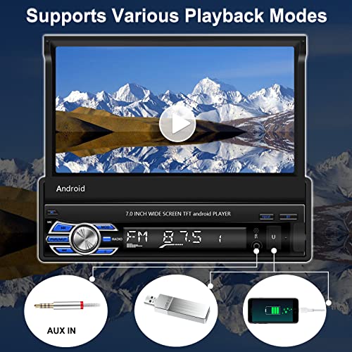 Camecho Android 10.0 Autoradio mit Rückfahrkamera im 1-DIN-Format