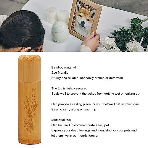 Urna de Bambu para Animais de Estimação, Urna de Memorial para Animais de Estimação Ecologicamente C