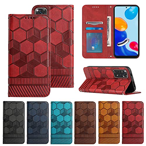 Funda Redmi Note 11 fútbol JZ Wallet protectora contra caídas