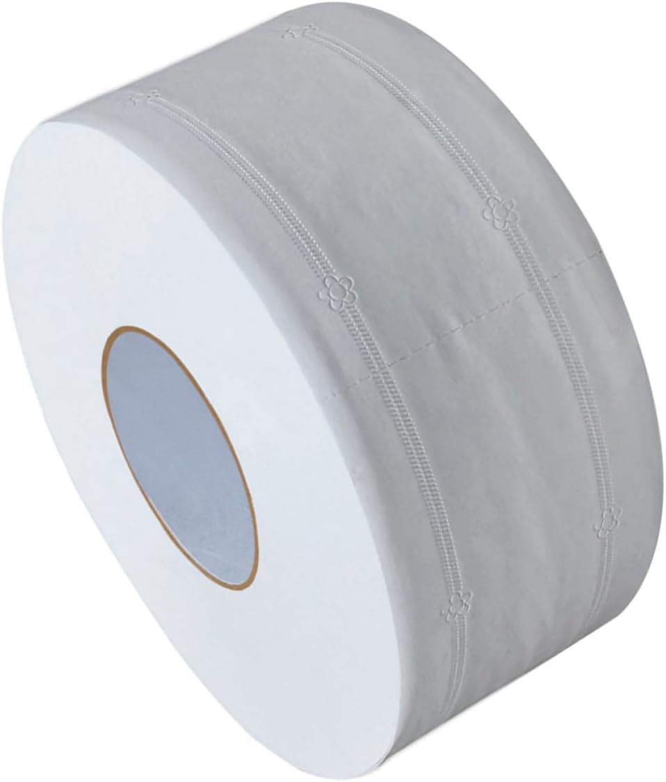 jojofuny Toilet Paper Household Toilet Paper Roll Large Roll 2pcs for Home and Office Use, White Wood Pulp Material, Durable and Comfortable Suitable for Workshop and Everyday Use