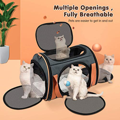 OKMEE Cat Carrier TSA Airline Approved with Ventilation for Small Medium Cats Dogs Puppies, Dog Carrier with Big Space… - Image 3