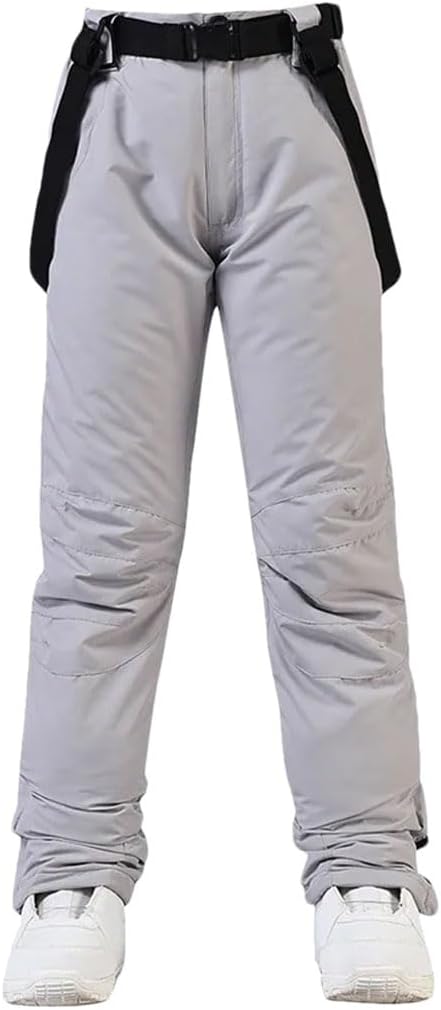 Men Women Winter Outdoor Ski Pants Windproof Warm Breathable Snowboarding Pants Snow Sports Bibs Pants