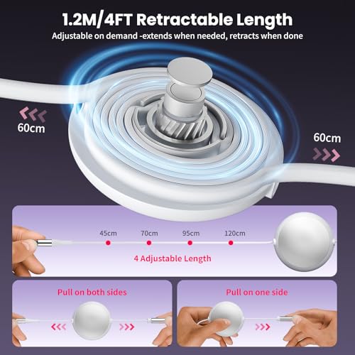 Multi Charging Cable 3 in 1 Retractable Phone Charger Multiple Charger Cord - image 3