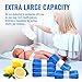 GDLVDI HOME Compatible with Diaper Genie Pails Diaper Pail Refills | 4 Pack Lemon-Scented Odor-Blocking Continuous Liner Refills | Durable Leak-Resistant Rolls for Baby Diaper Pails