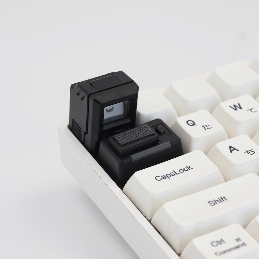 K-01 MAC Keycaps FC Red and White Machine Keycaps Mechanical Keyboard 80s Mac Macintosh Retro Personality Transparent