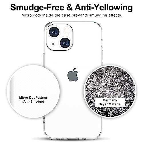 Svanove Designed For Iphone 14 2022 Case Clear, Transparent Protective Jelly Silicone Case For Women Girl Cute, Soft Flexible Tpu Bumper, Thin Slim Fit, Non Yellowing, Clear #TOP3